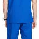 Uniforms World Louis Scrubs Set for Men Classic V-Neck Stretch Top & Jogger Pants Yoga Waistband, 8 Pockets (L)
