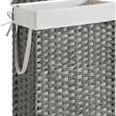 SONGMICS 55L Laundry Basket with Lid Foldable
ELIOTT LCB164G01 Storage Basket, Removable Fabric Bag with Handles, Taupe Grey and Cream White