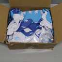 Jetec 12 Pcs Winter Inflatable Balls 12 Inch Light Up Giant Snowflake Inflatable Winter Decorations PVC Blow Up Large Hanging Ball Ornaments for Tree Porch Lawn Yard Outdoor Decor