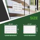 RVGUARD RV Refrigerator Lower/Upper Mount Vent 23-1/8"W x 15" H, RV Refrigerator Vent Cover Replacement White with Screen for Camper Trailer