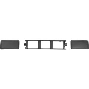 Front Bumper Cover Lower Grille Trim Panel Cover Trim End Kit Fit For 2018-2020 Ford F150, Black