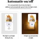 Colorful Cats Night Light,Plug-in Night Lights with Dusk to Dawn Sensor for Stairway,Hallway,Bedroom Sleep Friendly Ideal for Women/Girls/Boys Gift,0.5w