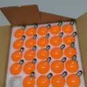 SUNSGNE G40 Orange Incandescent Replacement Light Bulbs, 25 Pack Globe Light Bulbs for E12 Outdoor String Lights, C7/E12 Candelabra Base, 5 Watt, Orange