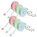 6 Pack Measuring Tape for Body, 79 Inch/2M Tape Measure Soft Boby Measuring Tapes for Measurements, Retractable Fabric Tapes Measure with Keychain