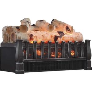 duraflame 20.5-inch Electric Log Set Heater with Remote Control (Antique Bronze)