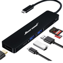 Hiearcool USB C Hub, USBC Hub Multi-Port Adapter for MacBook Pro/Air M1 M2, 4K HDMI USB-C Dock Dongle for iPad and Other Type C Devices