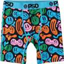 PSD Underwear Boys Boxer Briefs - Animal Print, Comfortable Active Underwear for Boys, Packs & Singles (Medium, Happy Camo)