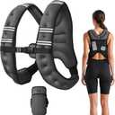 Weighted Vest, Weight Vest with Reflective Stripe, for Men Women Workout Equipment for Strength Training, Running, Jogging, Fitness, Weight Loss, 10lb