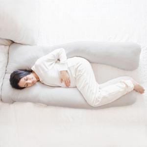 Regalo Premium Ultra Soft Pregnancy Postpartum Pillows for Sleeping, Feeding, U Shaped Full Body Maternity Pillow with Removable Cover, Back, HIPS, Belly Support - Grey