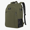 MATEIN 15.6 Inch Travel Laptop Backpack, Sturdy Computer Backpack for Women Men with USB Charging Port, Lightweight Fashion Water Resistant Traveling Backpack Casual Daypack for College Offic, Green