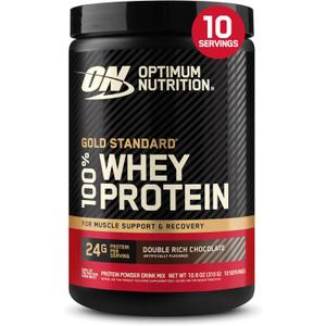 Optimum Nutrition Gold Standard 100% Whey Protein Powder, Double Rich Chocolate, 0.68 Pound (Pack of 1) (EXP 08/01/27)