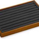 Oirlv Solid Wood Jewelry Tray Ring Earring Display Showcase Jewelry Organizer
