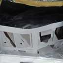 Stainless Steel Litter Box | XL Enclosed Cat Litter Boxes with Lid for Big Cats | High Sided, Anti-Urine Leakage | Non-Stick Bottom & Includes Litter Mat & Metal Scoop (Silver Gray)