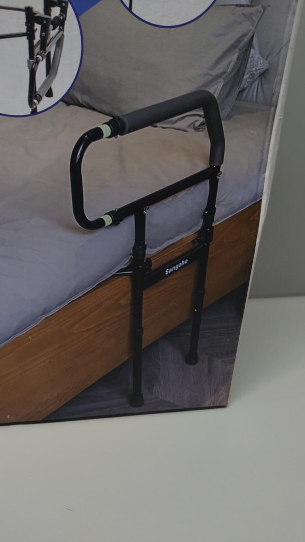 Bed Rails for Elderly Adults Safety, Elderly Assistance Products, Bed Rails for Seniors with Non-Slip Handles, Motion Sensor Light Fits King, Queen, Full, Twin