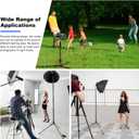Soonpho Portable Light Stand Adjustable 7ft Carbon Fiber Lighting Tripod Stand with 180 Reversible Leg Tripod Light Photography Maximum Height of 86.5/220cm for Flash Softboxes Camera