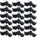 GXXMEI 18PCS Halloween Simulation Hanging Bats Realistic Looking Scary Bats,Fake Rubber Hanging Vampire Bats for Halloween Party Favors and Decoration,Haunted House