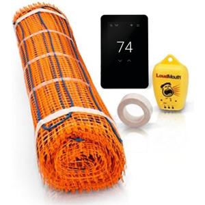 SunTouch TapeMat Electric Under Floor Heating Kit with Command Touch Programmable Thermostat 120V, 2.0' x 10.0' (20 Sq. Ft.), Orange