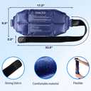 Ice Packs Soft Flexible Gel Pack for Injuries Reusable Cold Hot Therapy for Shoulder Back Elbow Leg Hip Arm for Pain Relief Surgery Sports Injury 17.5'' x 9.5'' Navy Blue