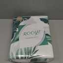 ROOYE King Size Bed Sheets, 4 Piece Floral Pattern Sheets King, 17" Deep Pocket, Soft Luxury Brushed Microfiber Cooling Sheets, Easy Care, Palm Leaf