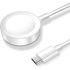 Magnetic Charging Cable for Apple Watch Charger,[USB C Port] Wireless Charging Cable Compatible with iWatch Series Ultra/10/9/8/7/6/SE/SE2/5/4/3/2[3.3FT/1M],White