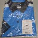 LULY YANG DSP Men's Active Polo - Short Sleeve (Blue, XXL)