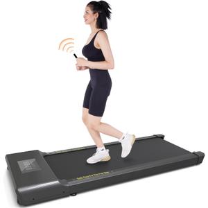 lacuffy Under Desk Treadmill, Smart 2-in-1 Walking Pad for Walking and Jogging, Portable 2.5HP Low-Noise Treadmill with Remote & App Control, 300lbs Capacity