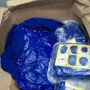Realspring Inflatable Bean Bag Chairs,Dark Blue,12 Pcs, 38.5 x 21.6 x 11 inch