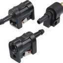 X AUTOHAUX 3pcs Marine Boat Engine Fuel Line Connector Fittings 8mm Female Male Fuel Pipe Joint Comp Fitting for Yamaha Outboard Motor Fuel Tank Hose Pipe 5/16 6E5-24305-06-00 6Y2-24305-06-0