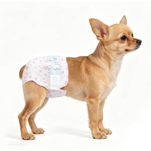 Female Dog Diapers, X-Small, 80 Count, Disposable Doggie Diapers, Puppy & Cat Diaper Super Absorbent, Fit for Female Dog in Heat or Incontinence
