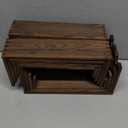 4 Set Large Wooden Tiered Riser Display Stands for Vendor Events,Stackable Perfume Organizer Cologne Stand for Men Women,Wooden Cupcake Dessert Stand,Wood Dessert Table Display Set,Food Display Risers for Party12-11.2-10.4-9.6IN