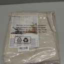 LAMIT 100% Blackout Linen Curtains, 63 Inches Linen Textured Thermal Bedroom Curtains Back Tab and Rod Pocket Neutral Panels with White Liner for Farmhouse, 2 Panels, 38 x 63 Inch