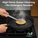 Kitchen Scrub Brush with Handle, Non-Scratch Extra Strong Cleaning Brush for Wok, Cast Iron, Pans, Oven Racks, Air Fryer - Strong Model