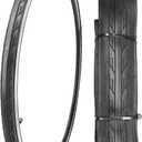 1 or 2 Pack 700X23C/25C/28C/35C Road Bike Tires with or Without 2 Inner Tubes Presta Valve and 2 levers for City Commuter Road Pavement Garden Trail Bike Tires