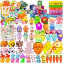Dilycery 122 Pcs Easter Egg Fillers for Kids, Easter Egg Stuffers Party Favors for Kids, Prefilled Easter Eggs Treasure Box Toys for Classroom Prizes for Kids, Bulk Tiny Toys for Gifts