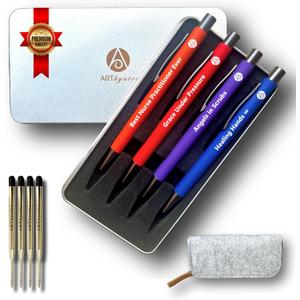 Nurse Gifts for Women Inspiring Engraved Metal Ballpoint Pen with Stainless Steel Refill, Motivational Quote, Elegant Gift Box & Reusable Felt Pen Pouch, Perfect Nurse Appreciation Present