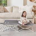 Regalo Portable My Cot, Award Winning Brand, Toddler Cot, Gray, 48" Long, 24.5" Wide, Toddler Bed