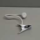 Flexible Clip Mount Compatible with Owlet, Motorola and Other Baby Monitor Camera with 1/4 Threaded Hole Without Tools or Wall Damage - White