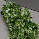 RECUTMS 2Pcs Artificial Hanging Flowers for Outdoor Decoration Fake Hanging Plants Faux White Flowers Artificial UV Resistant Plastic Greenery Vines Ivy for Outdoor Indoor Garden Party DecorWhite