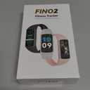 FITVII FINO 2 Slim Fitness Tracker, Smart Watch with Blood Oxygen, Sleep Monitor, 24/7 Heart Rate & Blood Pressure, IP68 Waterproof Health Activity Trackers with Calories Step Counter for Women Men (Black)