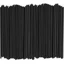 Comfy Package [1000 Count] 5 Inch Coffee & Cocktail Stirrers/Straws Disposable Plastic Sip Stir Swizzle Sticks - Black
