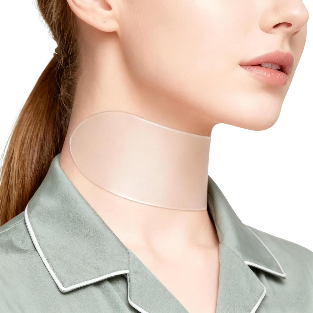 Wind Shear 5 PCS Neck Wrinkle Patches  Silicone Patches for Skin Firming and Tightening, Hydrates Reusable Overnight Neck Tape - Targeting Necks Wrinkles (2.5 Months Supply)