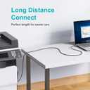 USB 2.0 Printer Cable 30 feet,USB Type A Male to B Male Scanner Cord High Speed for HP, Canon, Dell, Epson, Lexmark, Audio Interface, Midi Keyboard and More