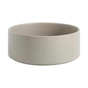 Non-Slip Ceramics Dog Bowl Small and Medium Dog Feeding Bowl Dog Food Bowl Dog Dish Water Bowl Protect Cervical Spine (6in Bowl, Grey)