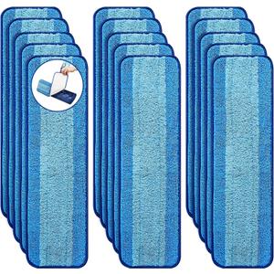 15 Pack Microfiber Cleaning Pads for Bona Family of Mops,Washable & Reusable Mop Pads Refill Replacement Safe for Hardwood and Multi-Surfac Floors Have Super-Absorbent