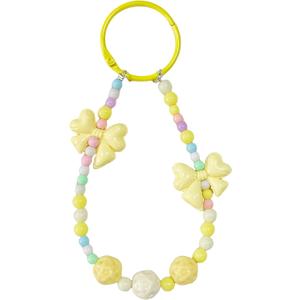 Bow Bag Charm, Cute Keychain, Aesthetic Keychain, Bag Accessories Charms for Handbag, Backpack(Yellow)