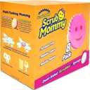 Scrub Daddy Dual Sided Sponge and Scrubber - Scrub Mommy - Scratch Free Sponge for Dishes and Home, Soft in Warm Water, Firm in Cold, Odor Resistant, Multi Surface 8 Count (Pack of 1)