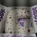 Boppy Nursing Pillow - Firm, Ergonomic U-Shaped Bottle and Breastfeeding Pillow with High Lift for Comfort and Support, Spacious Surface - Neutral Plants and Animals