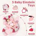 2-in-1 Tummy Time Activity Mat & Seated Support with 5 Toys
