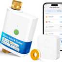 meross WiFi Water Timer for Garden Hose, Smart Hose Timer with Brass Inlet & Outet, WiFi Sprinkler Valve Work with Apple Homekit, Alexa & Google Assistant, Smart Rain Skip for Lawn, Garden & Yard