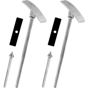 TonGass 2-Pack Universal Fit RV Waste Valve Replacement Kit RV Camper Dump Valve Handle, Includes Handle & Tube Extension